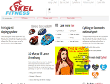 Tablet Screenshot of cykelfitness.dk